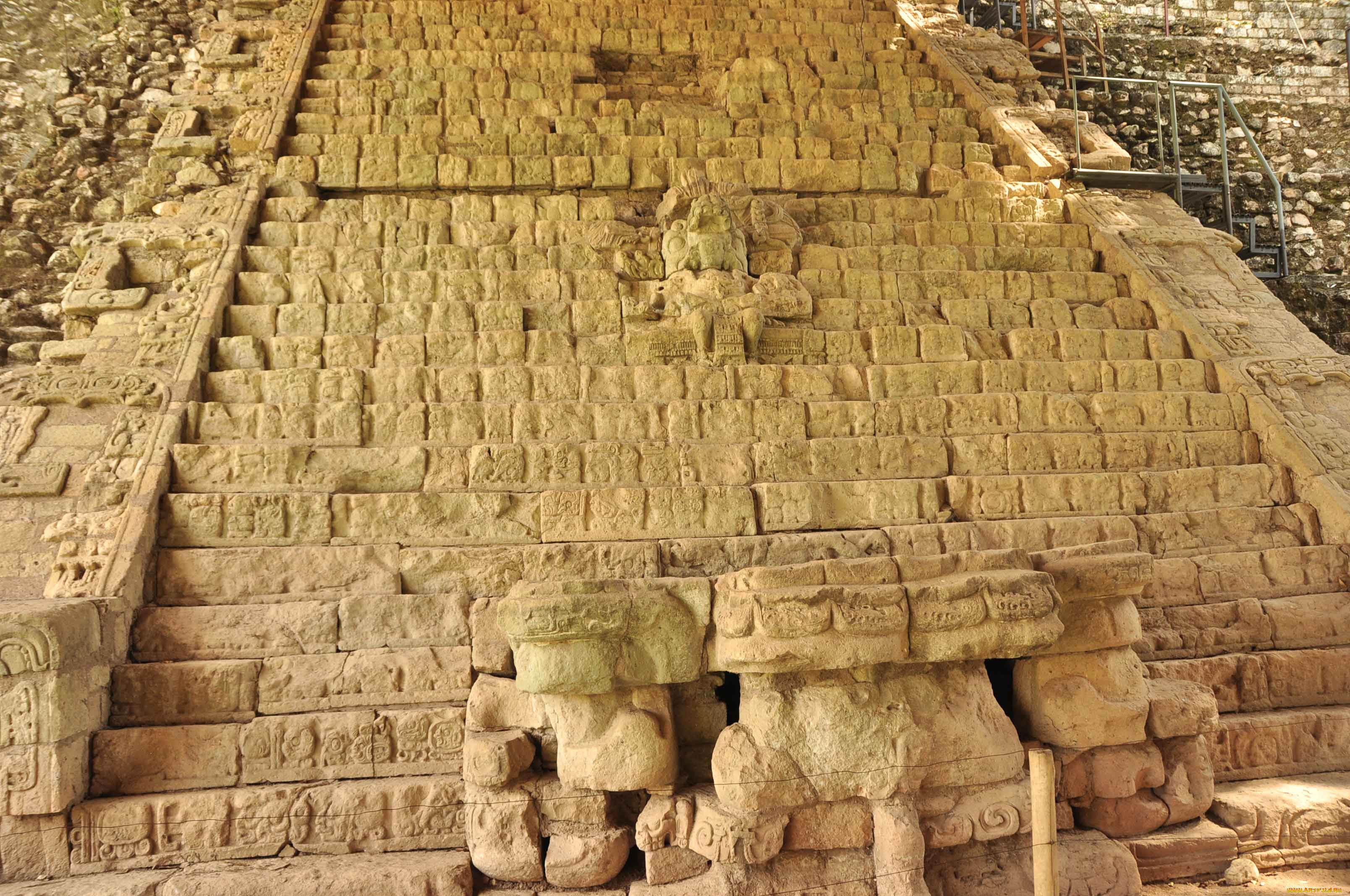 great, stairway, of, copan, , , , 